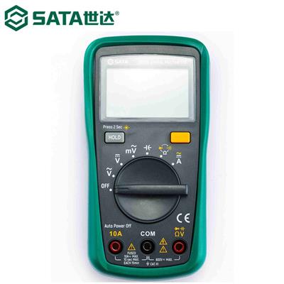 世达(sata)03005 数字万用表防烧数显万能表多功能掌上型小表电压表 3